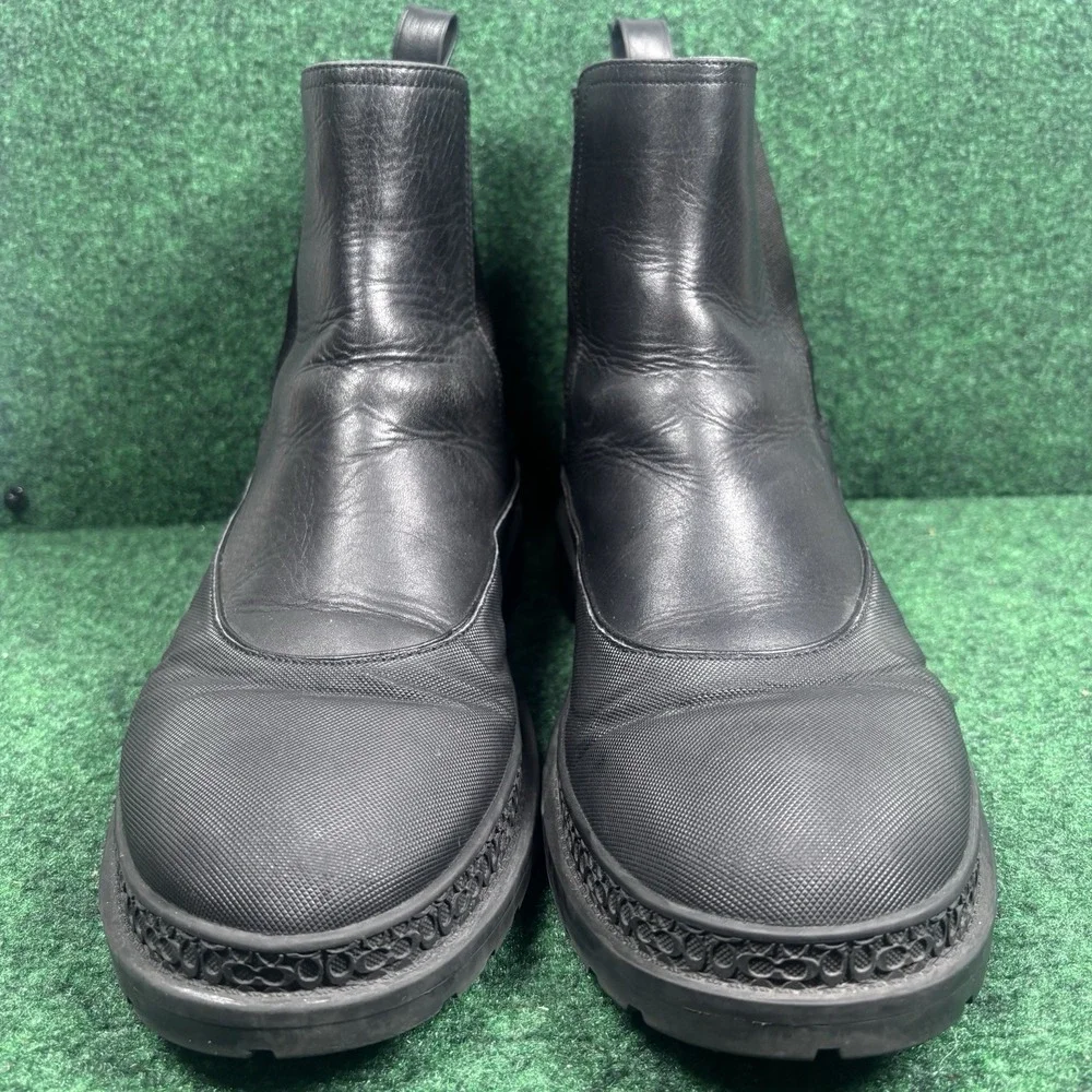 Coach Men's Size 13D Boots Carver, Black